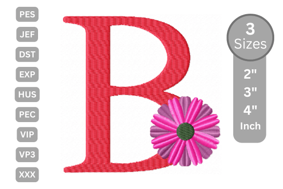 Blossom Alphabet Letter B