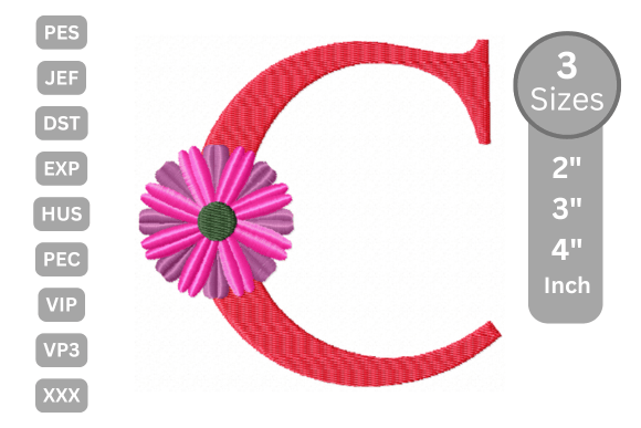 Blossom Alphabet Letter - C