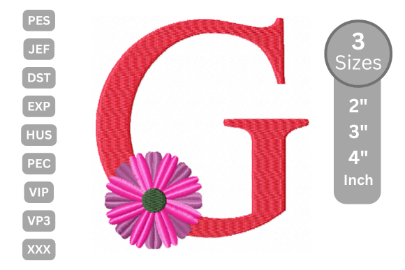 Blossom Alphabet Letter - G