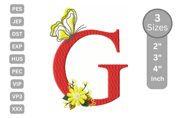 Butterfly Bloom Alphabet - G