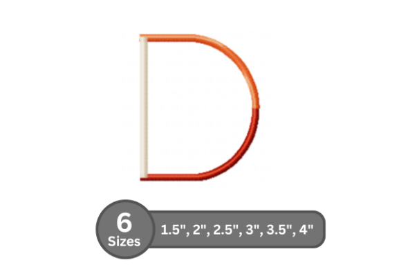 Color Bar Alphabet -D