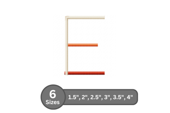 Color Bar Alphabet -E
