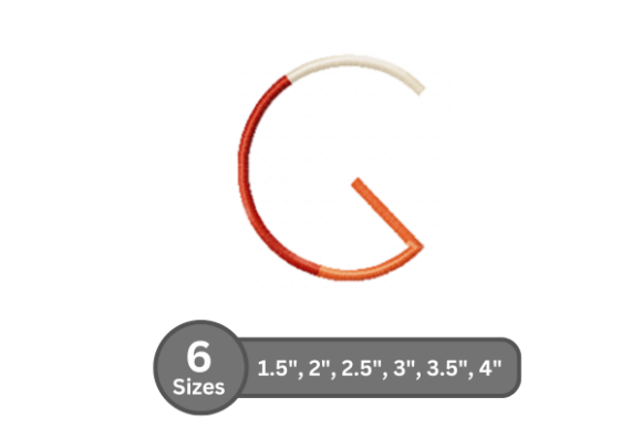 Color Bar Alphabet -G
