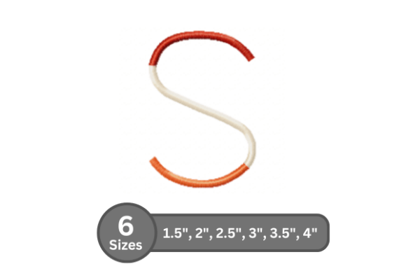 Color Bar Alphabet -S