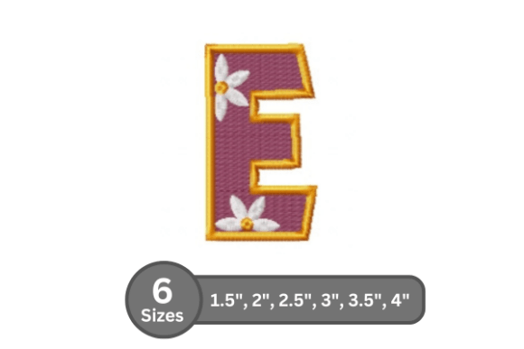 Daisy Joy Alphabet -E
