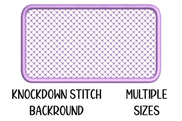 Knockdown Stitch Rounded Rectangle