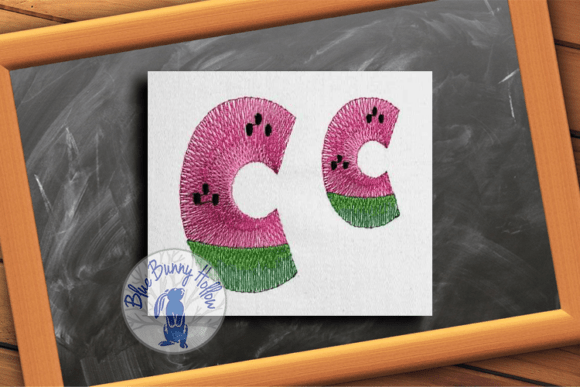 Watermelon Letter C