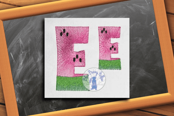 Watermelon Letter E
