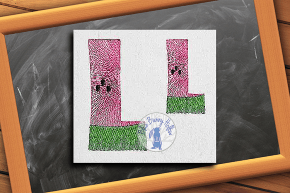 Watermelon Letter L