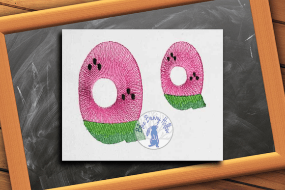 Watermelon Letter Q