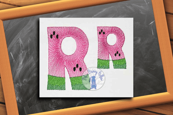 Watermelon Letter R